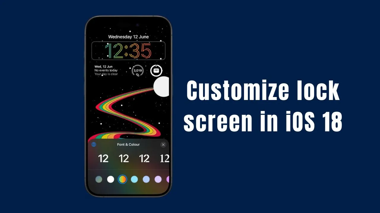 Tips to customize lock screen in iOS 18