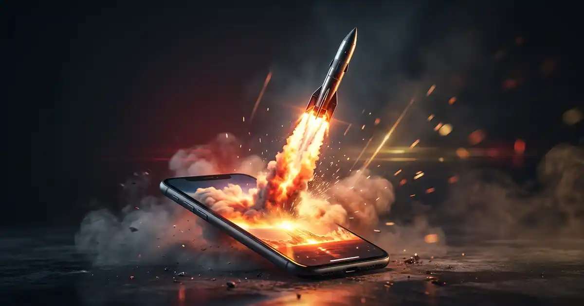 Small YouTube channels grow faster rocket launching from phone