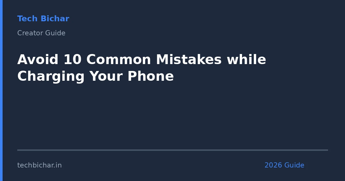 avoid 10 common mistakes while — creator guide featured image 2026