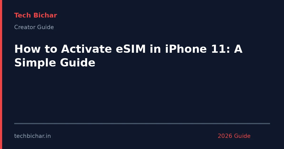 how to activate esim in — creator guide featured image 2026