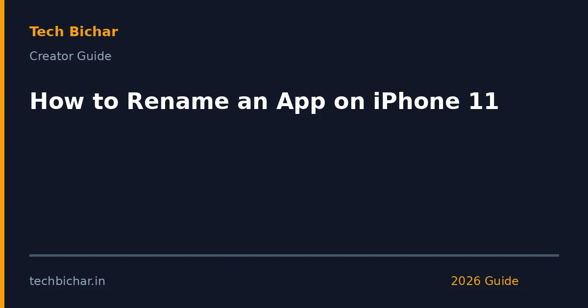 how to rename an app — creator guide featured image 2026