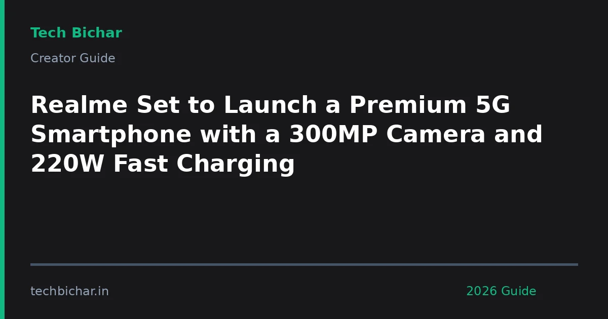 realme set to launch a — creator guide featured image 2026