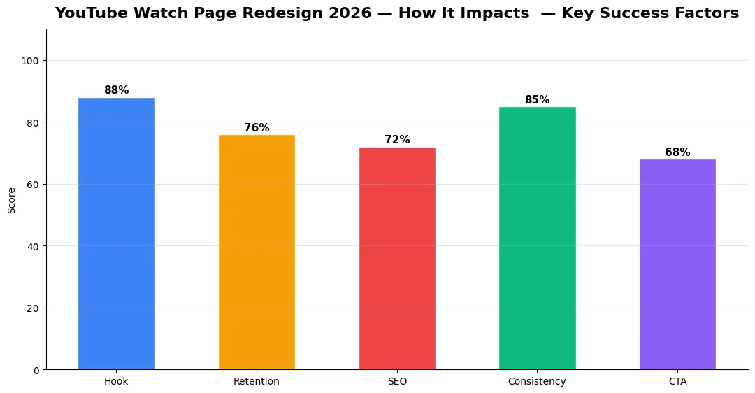 youtube watch page redesign 2026 key metrics chart 2026