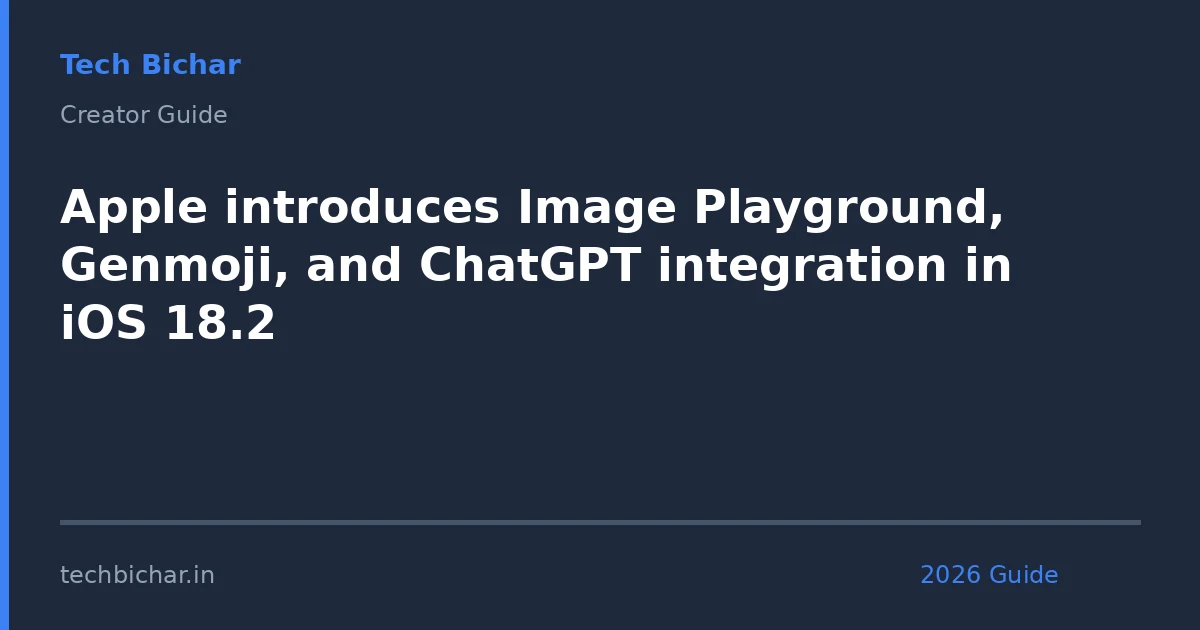 apple introduces image playground genmoji — creator guide featured image 2026