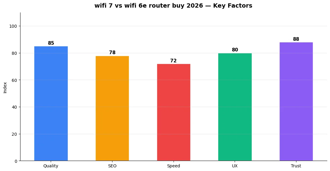 wifi 7 vs wifi 6e router buy 2026 key factors infographic chart
